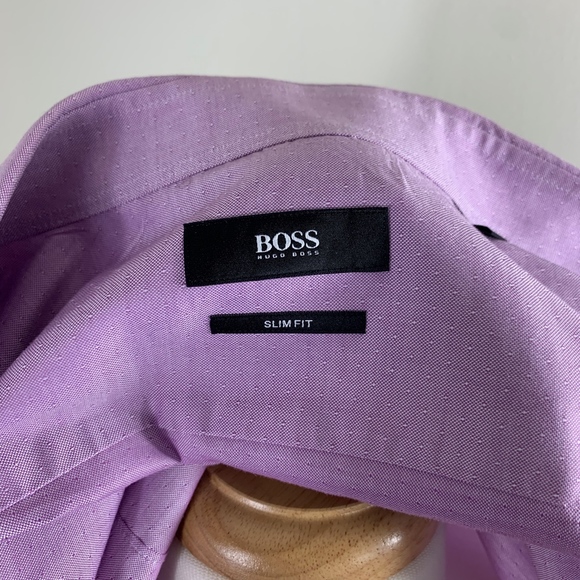 Hugo Boss Isko Dotted Dress Shirt NWOT - Picture 5 of 7